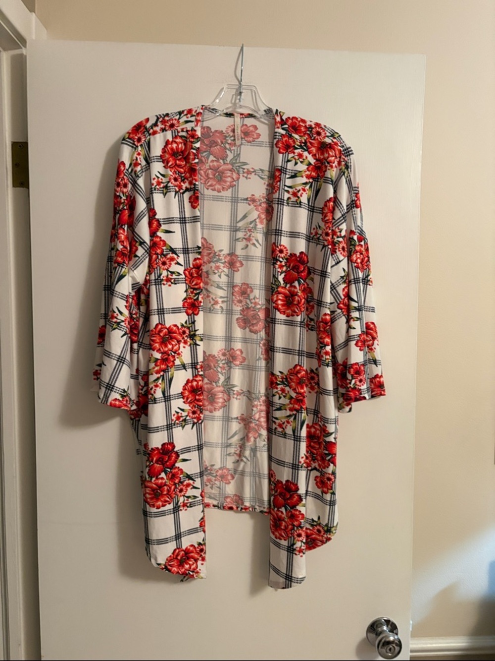 Red Floral Kimono